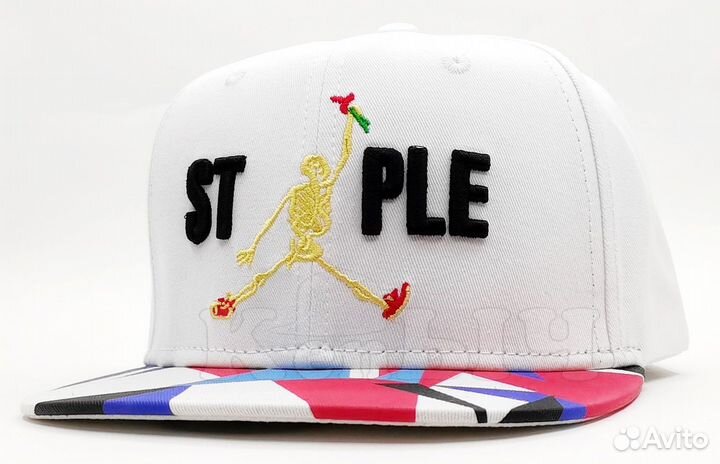 Кепка Anti Jordan Air 23 white с прямым козырьком