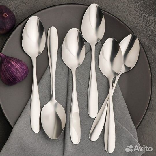 Набор ложек столовых из нержавеющей стали Доляна «