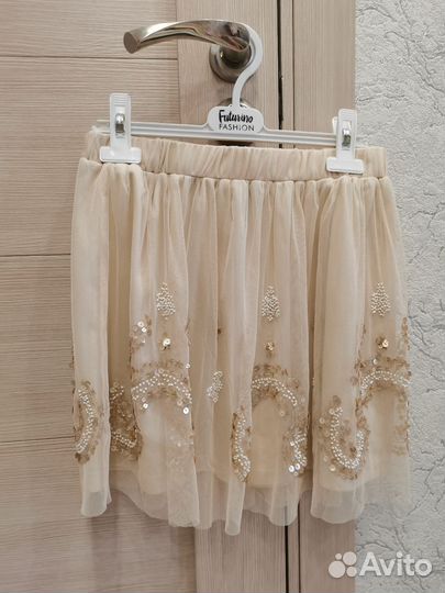 Две романтичные нарядные юбки 146-152, за обе цена