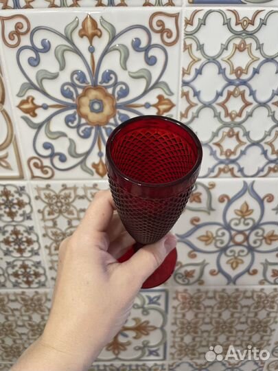 Фужеры под шампанское, из цветного стекла