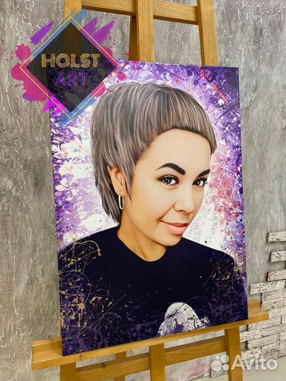 Портрет на холсте по фото