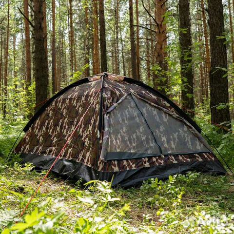 Палатка туристическая 2х местная новая