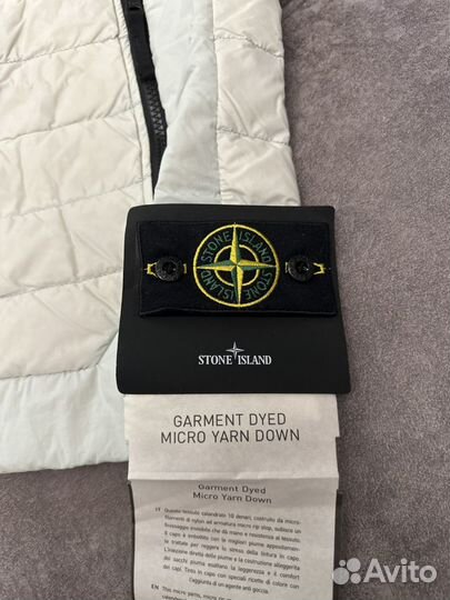 Жилетка Stone Island Garment Dyed белая