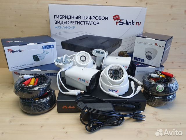 Набор видеонаблюдения на 4 камеры 2Mp для дачи купить в Москве ...