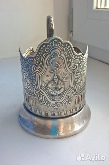 Подстаканник мельхиор 