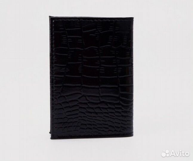 Визитница на 36 карт кожа чёрный Россия