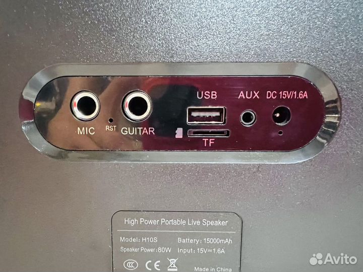 Мощная колонка караоке W-King H10S 80W