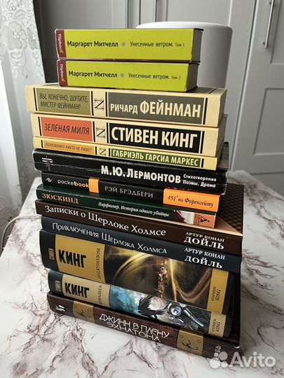 Книги кинг брэдбери маркес фейман дойль лермонтов
