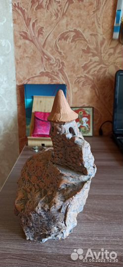 Грот, замок, дворец из глины для аквариума