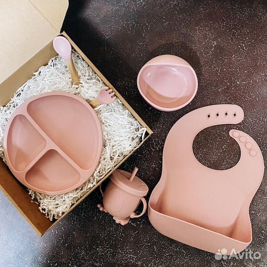 Силиконовая детская посуда