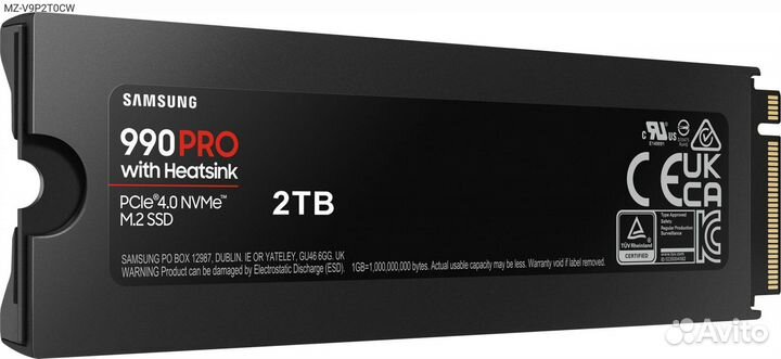 MZ-V9P2T0CW, Диск SSD Samsung 990 Pro M.2 2280 2 тб