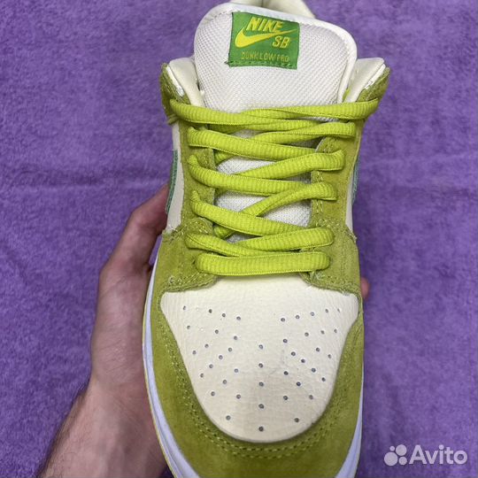 Nike sb dunk low green apple