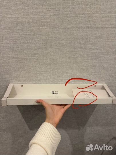 Полка настенная Икеа Mosslanda 203.718.77 новая