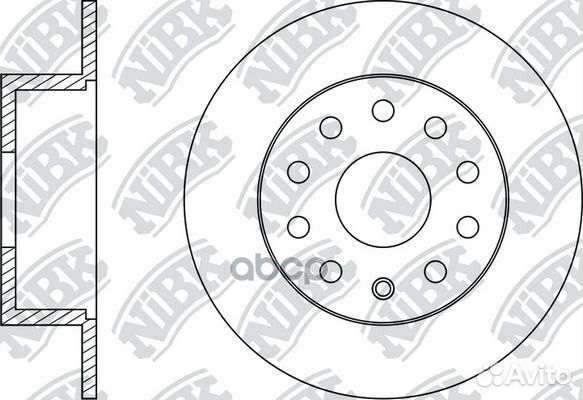 Диск тормозной зад RN33004 RN33004 NiBK