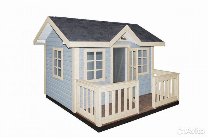 Детский игровой домик из дерева 