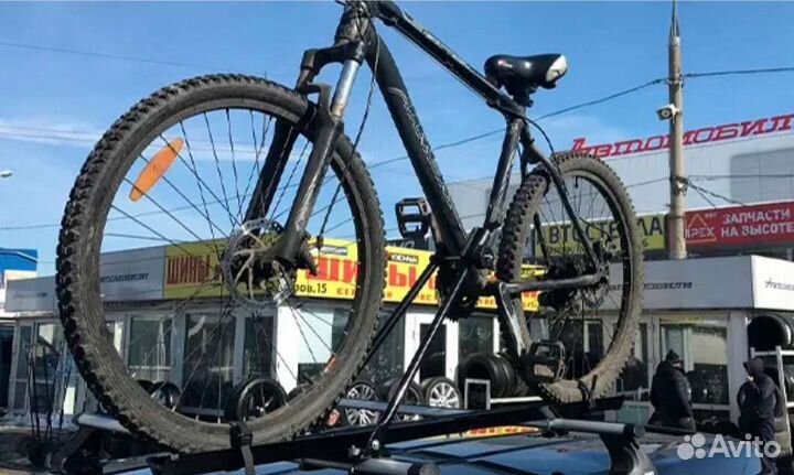 Крепление для велосипеда на багажные поперечины