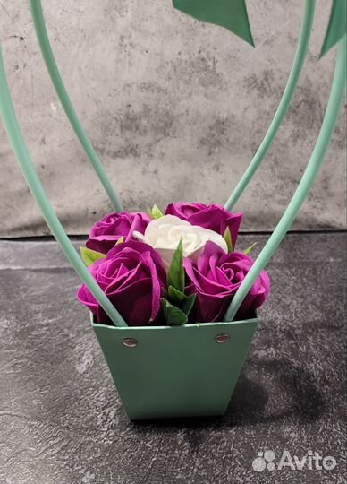 Букет цветов из мыла