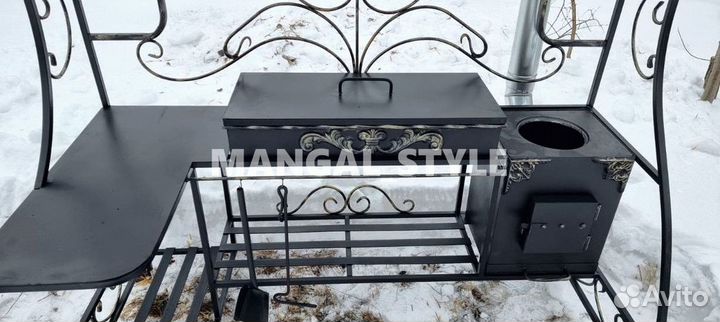 Мангал с крышей