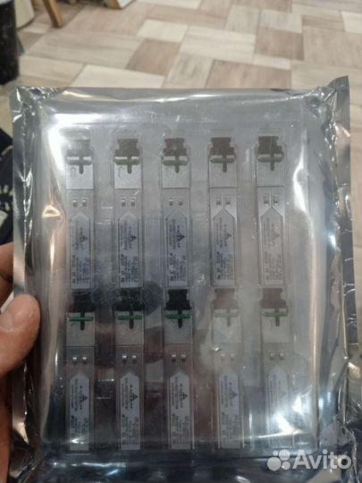 Одноволоконный оптический sfp модуль (зелёный)