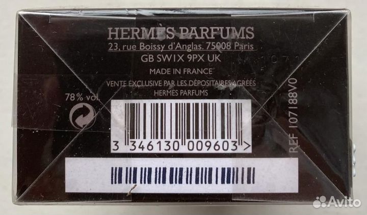 Мужская туалетная вода hermes, оригинал