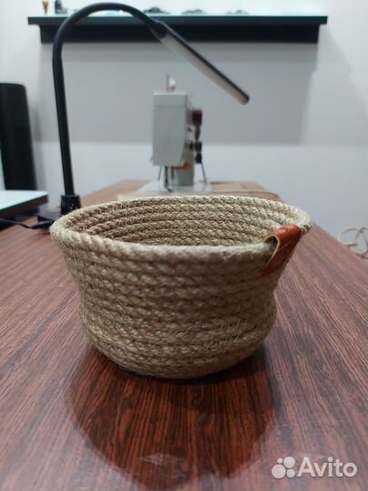 Джутовый горшочек