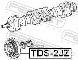 Шкив коленвала 1jzge/2jzge/2jzgte TDS-2JZ Febest