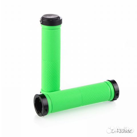 Грипсы 130 мм с алюминевыми струбцинами 2шт зелены