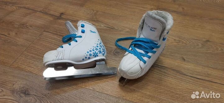 Коньки ледовые двухполозные для девочки Ice Blade