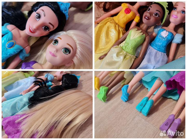 Кукла Disney Рапунцель Ариэль Белль Жасмин Золушка