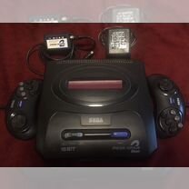 Sega mega drive 2 с картриджами