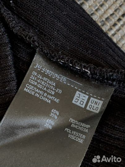 Водолазка, бадлон черный Uniqlo xl