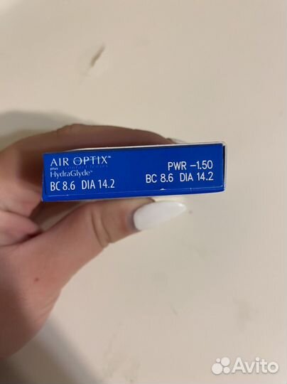 Линзы контактные Air optix hydra glide -1,5