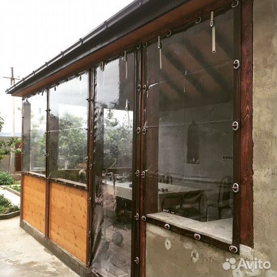 Мягкие окна для террасы беседки веранды