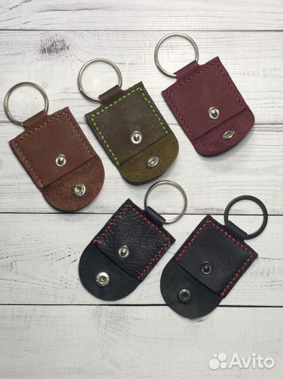 Чехол-брелок для медиатора. Нат.кожа