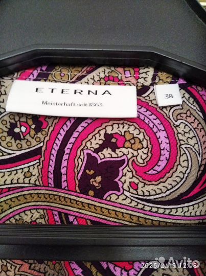 Элегантная блузка бренда eterna. Размер 38
