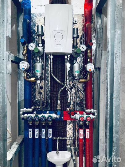 Отопление / Теплый пол / Монтаж канализации