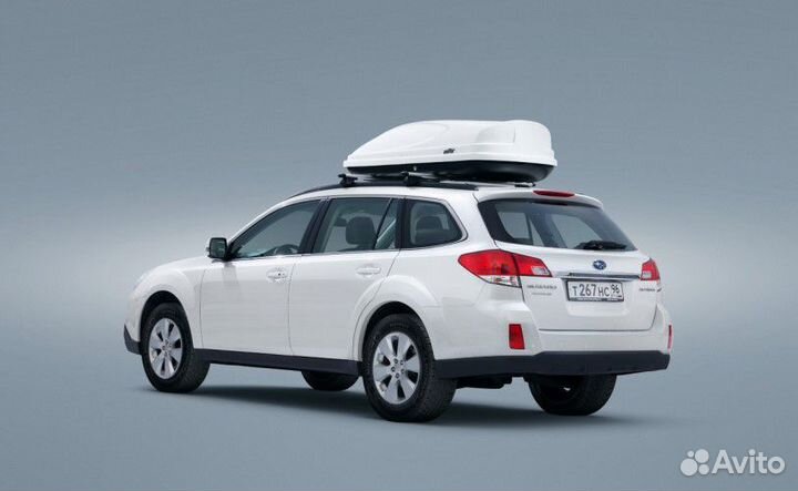 Автомобильный бокс Koffer А-430 белый глянец (430л