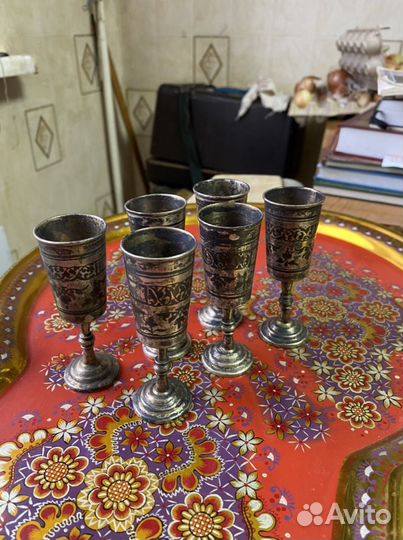 Рюмки из серебра