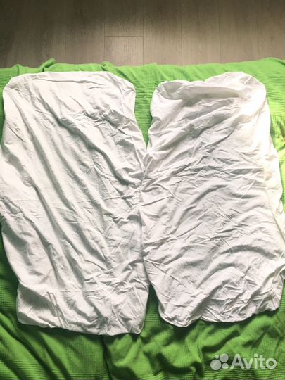 Натяжная простыня детская икеа Лен 60х120 2 шт