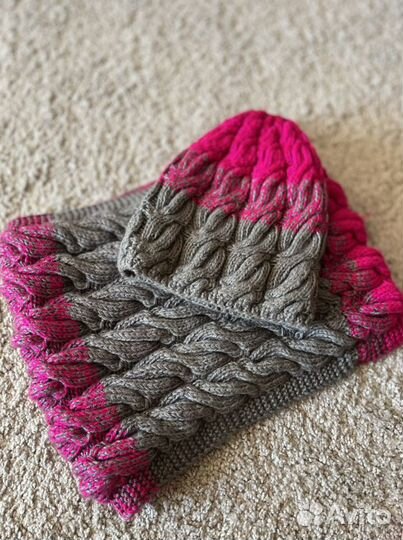 Шапка и снуд женский