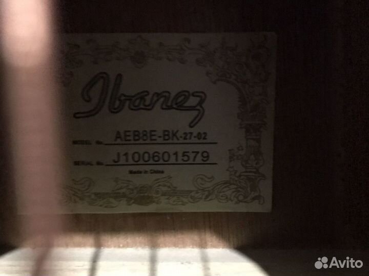 Электроакустическая бас гитара Ibanez aeb8e