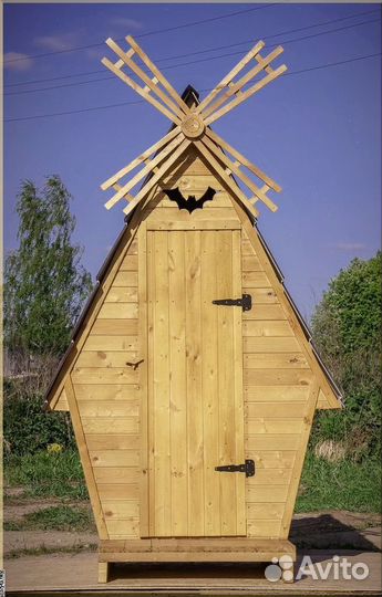 Дачный туалет деревянный Ч434