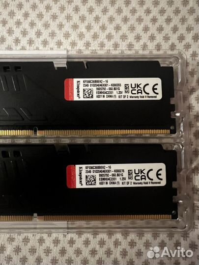 Оперативная память Kingston Fury DDR5 5600 16 Gb