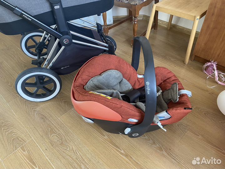 Новая 3 в 1 cybex priam плюс шасси+база isofix
