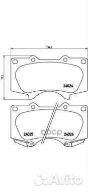 К-т дисков. тормоз. колодок P83102 Brembo