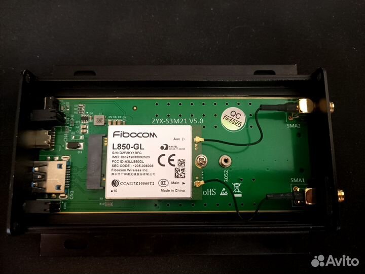Модем 4G+ Fibocom L850GL в метал корпусе 3.0