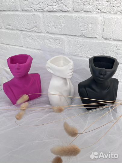 Ваза декоративная, интерьерная для сухоцветов