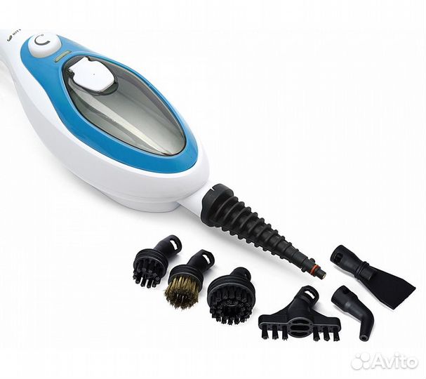 Швабра паровая Kitfort KT-1004-1 1500Вт голубой/бе