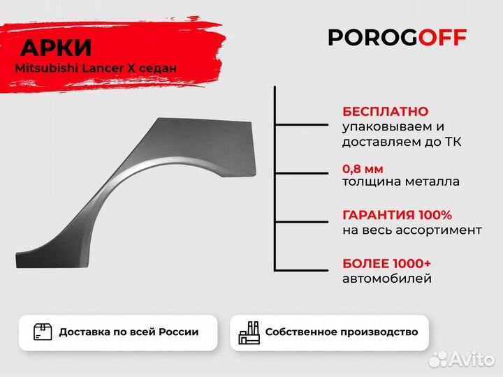 Ремонтная арка Mitsubishi Lancer 10