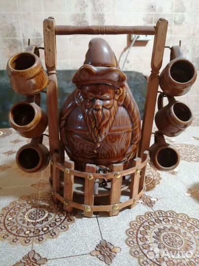 Керамический графин и стопочки